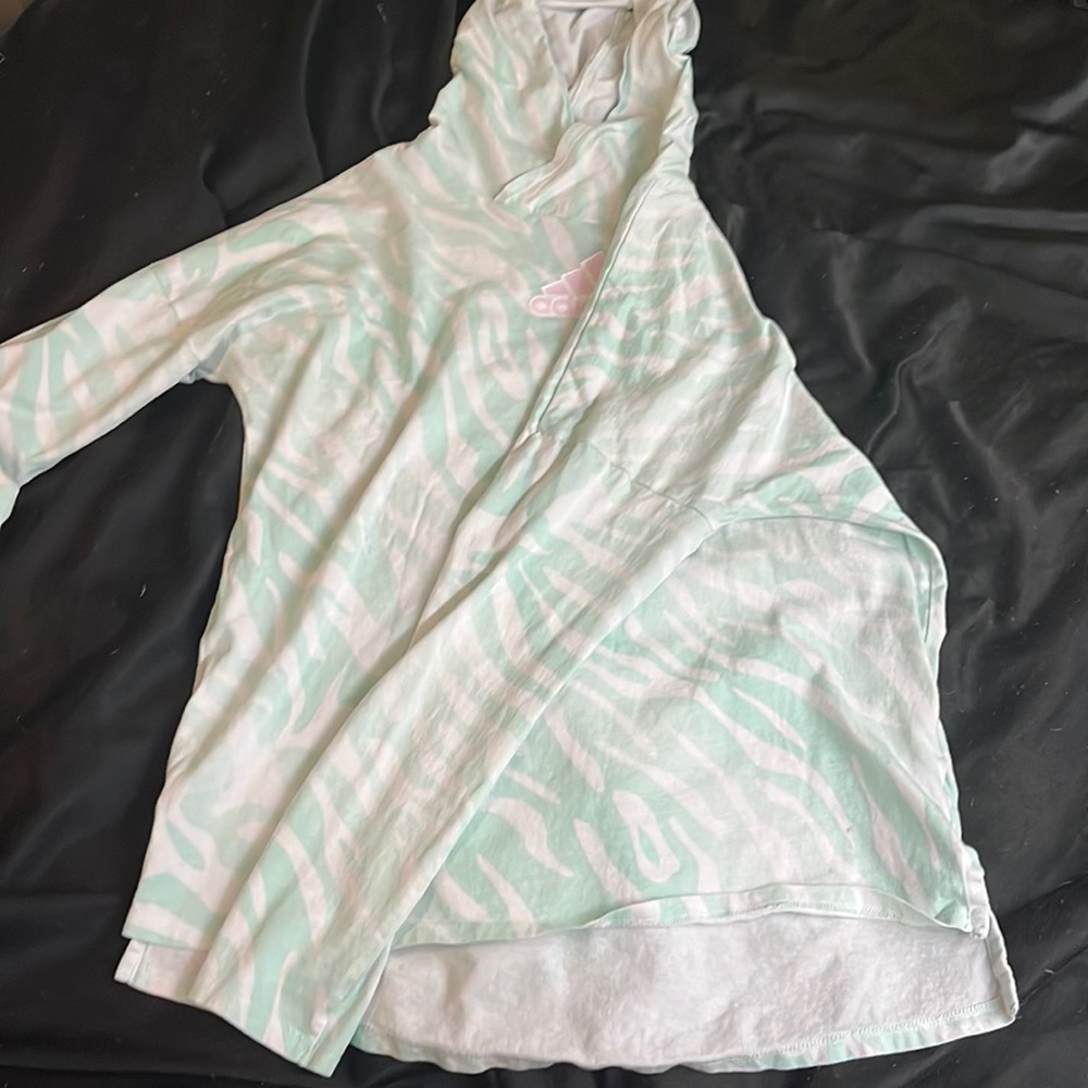 adidas animal print pull over